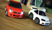 my mini swift and my skyline  (choro-q by takara)